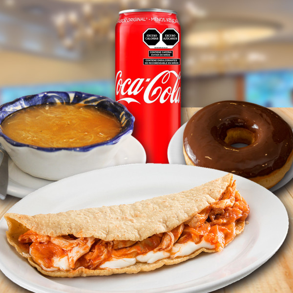 Combo Sopa  Quesadilla  Coca-Cola