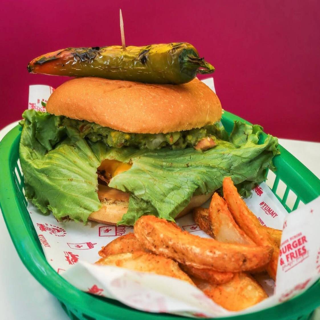 Guacamole Burger Combo