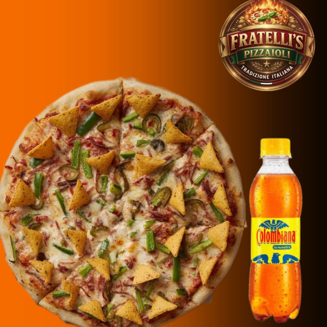 COMBO PIZZA REDONDA MEXICANA 🔥 PERSONAL + GASEOSA