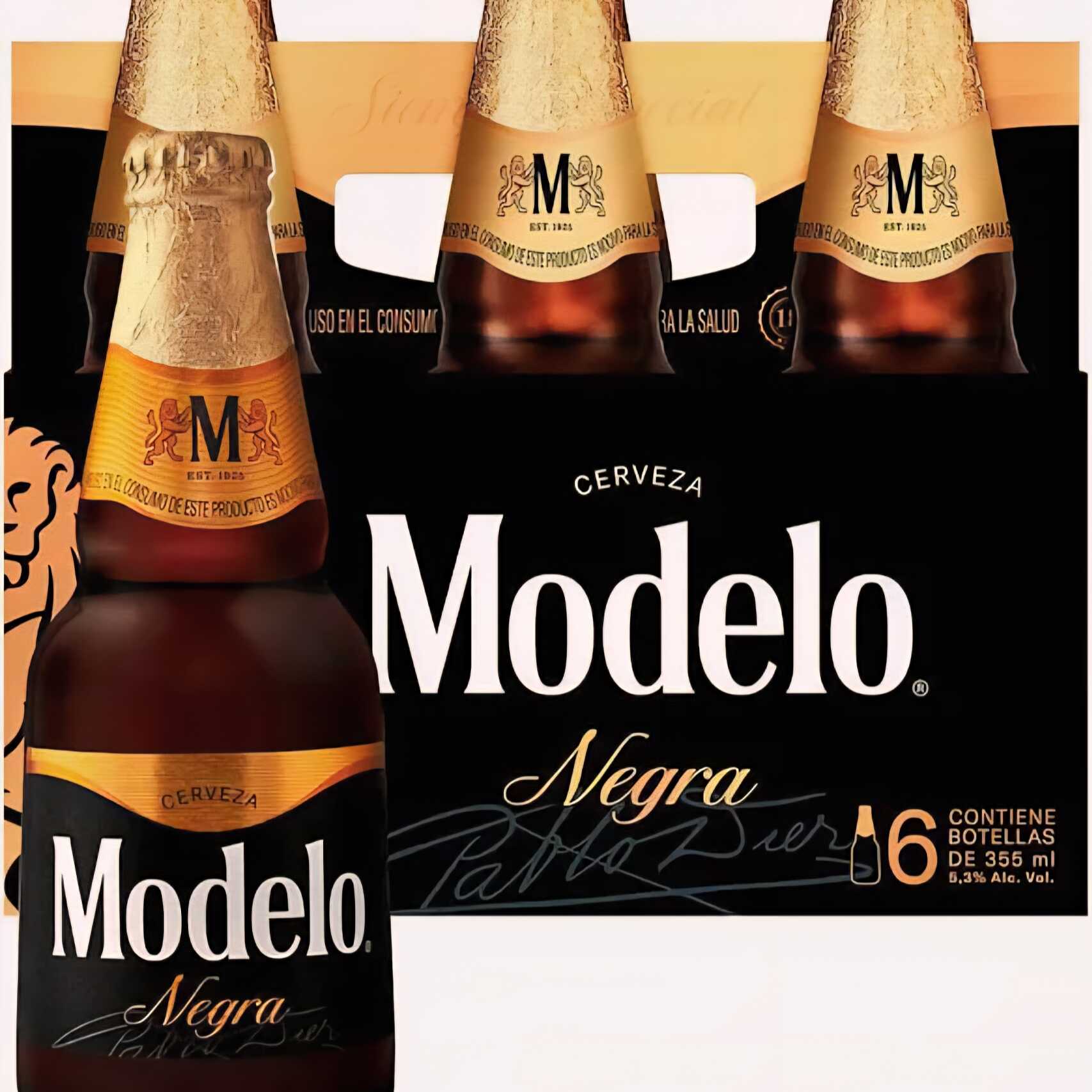 Cerveza Modelo Negra Botella 355 Ml