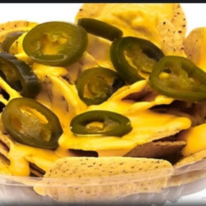 nachos con queso y chiles