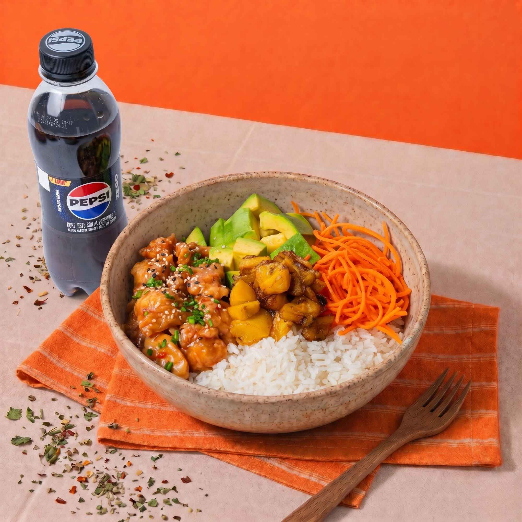 Combo Menú Pollo Teriyaki Bowl