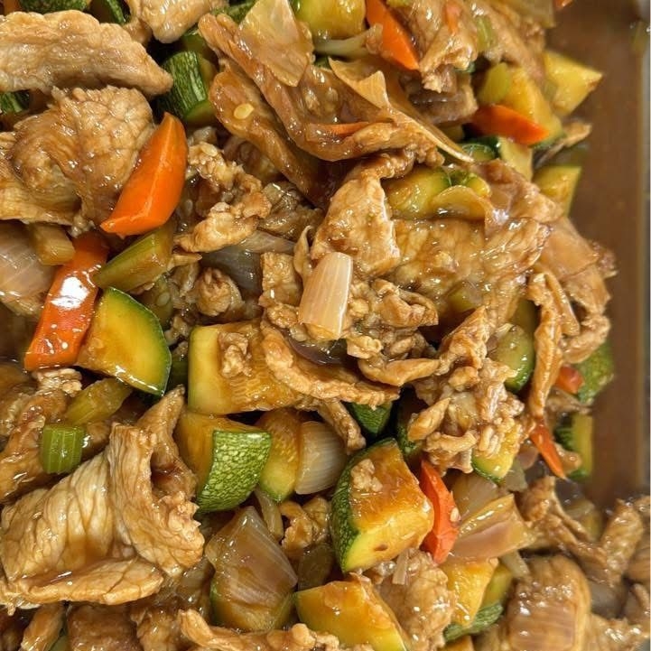 Plato de Carne de Cerdo con Calabazas