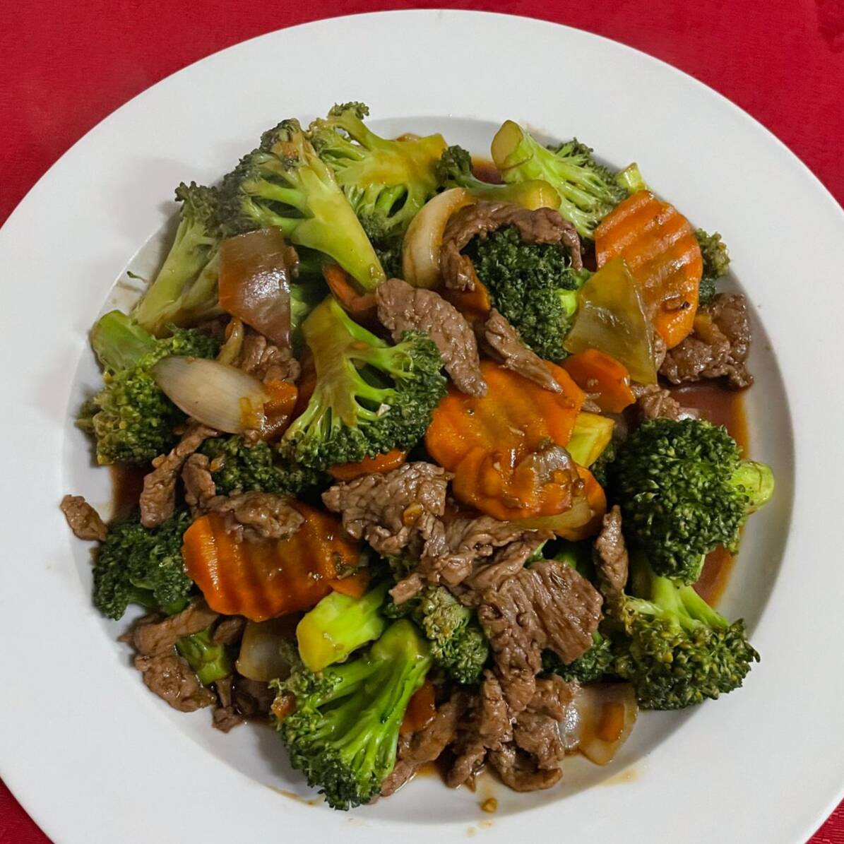 Lomo con Brócoli