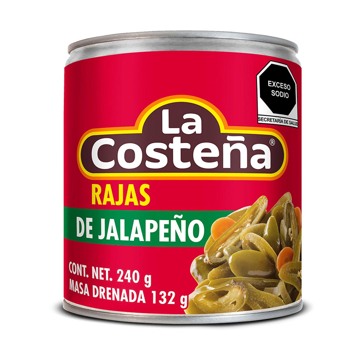 Chiles Jalapeños en Rajas La Costeña 240g