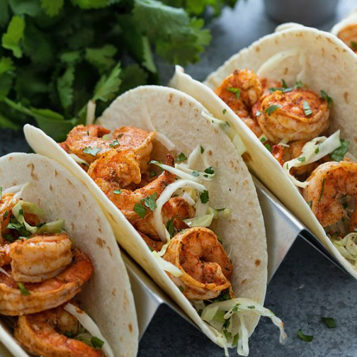 Tacos de Camarón Empanizado
