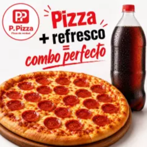 Pizza Grande + refresco 2 Lt.