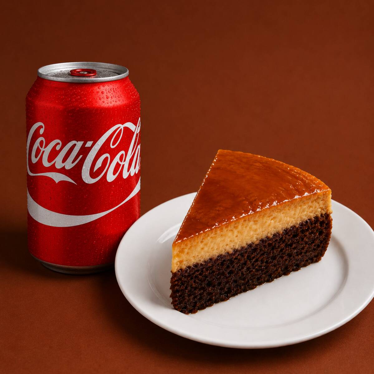 Chocoflan + COCA-COLA