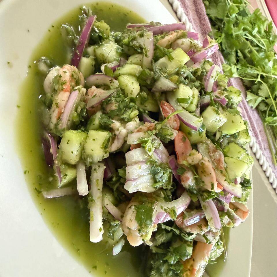 1 Aguachile Verde mas 500 g Ceviche de Pescado