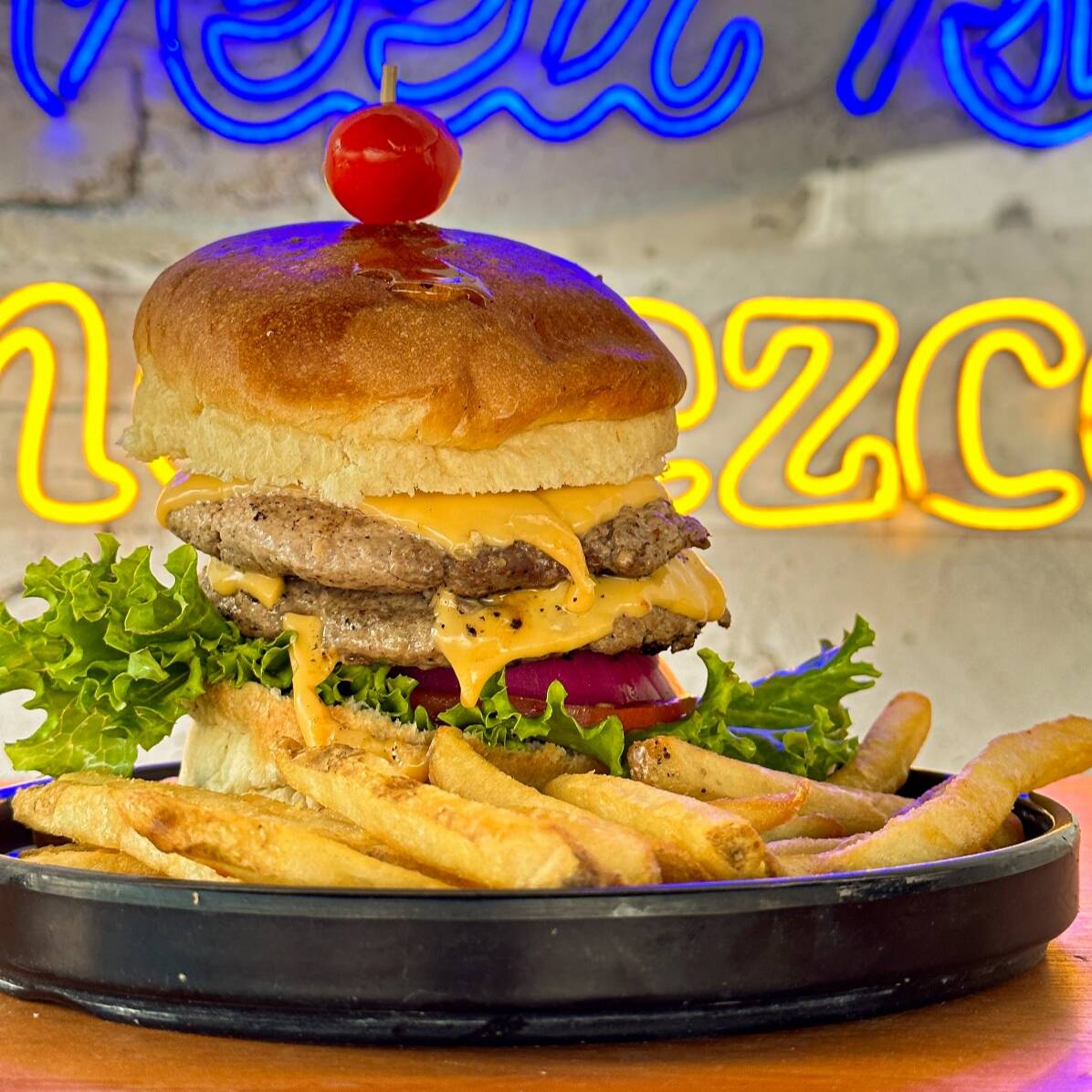 Burger Doble Carne y Papas
