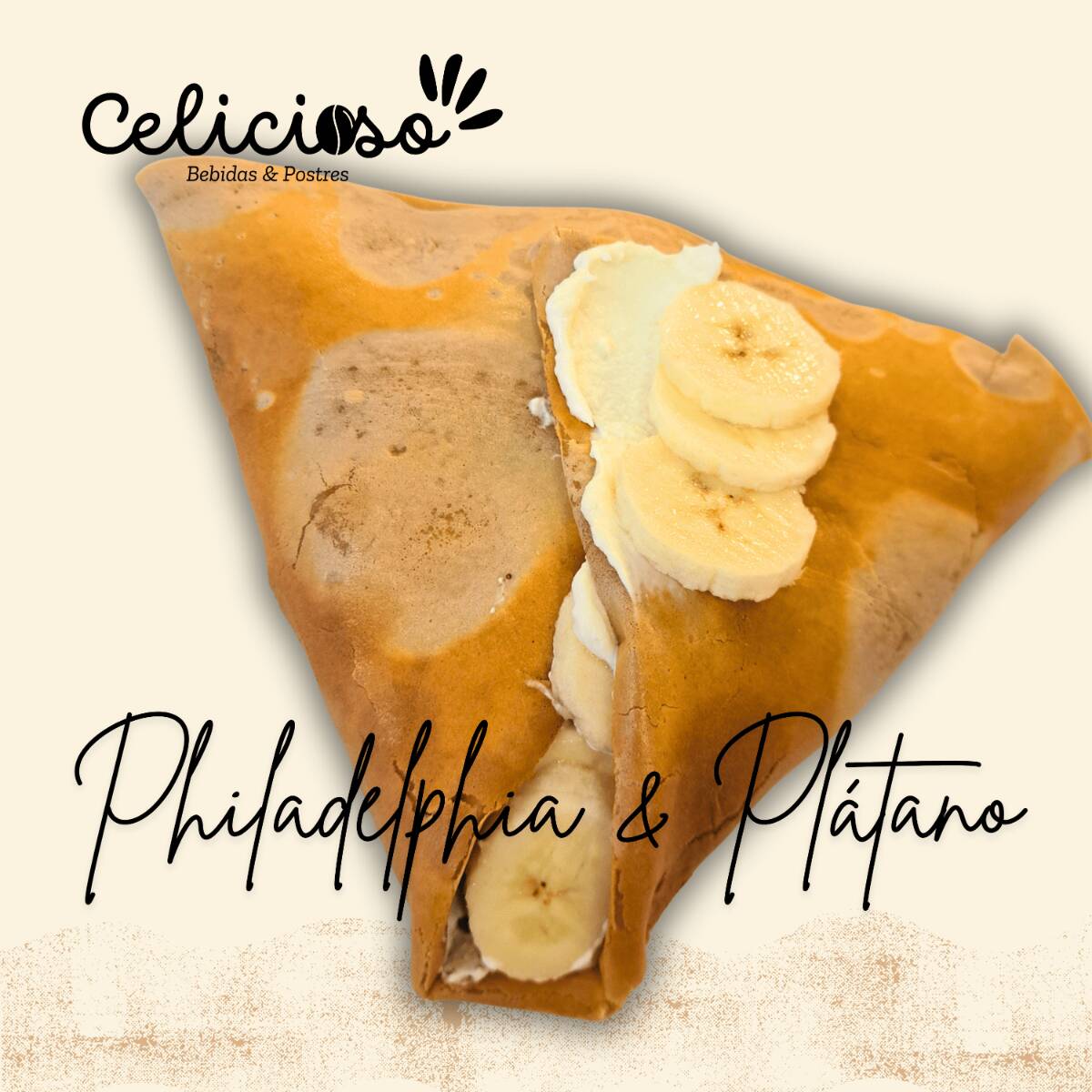 Crepa de Plátano y Philadelphia
