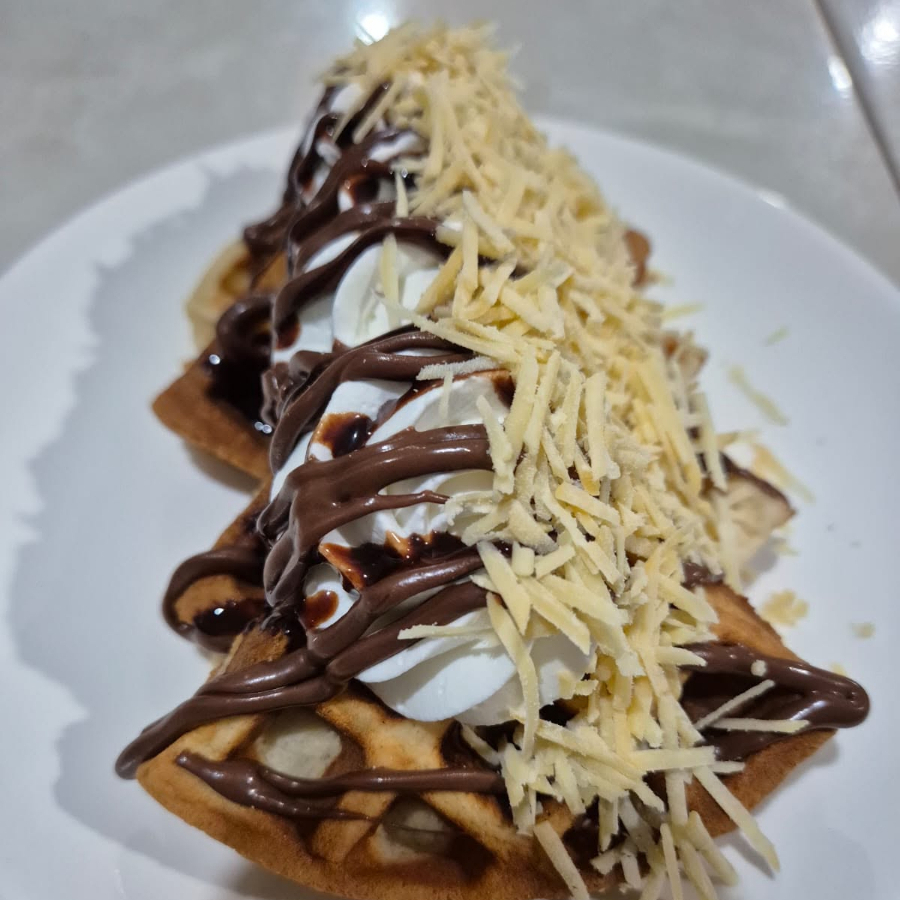 Waffle De Queso De Bola