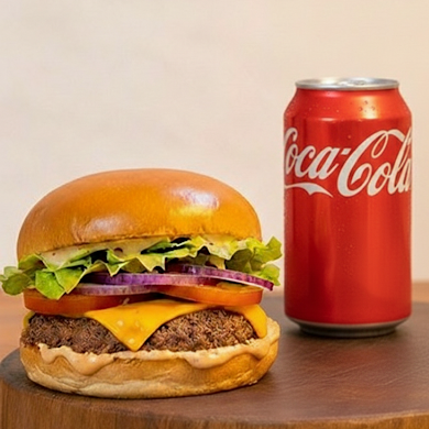 Leve 1 Artesanal burguer e uma Coca lata