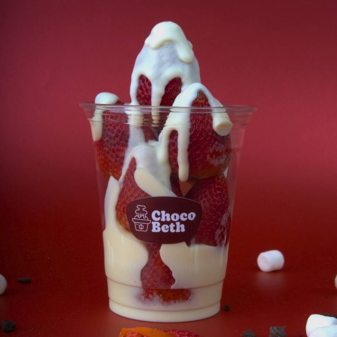 Fresas con Chocolate Blanco 12 oz