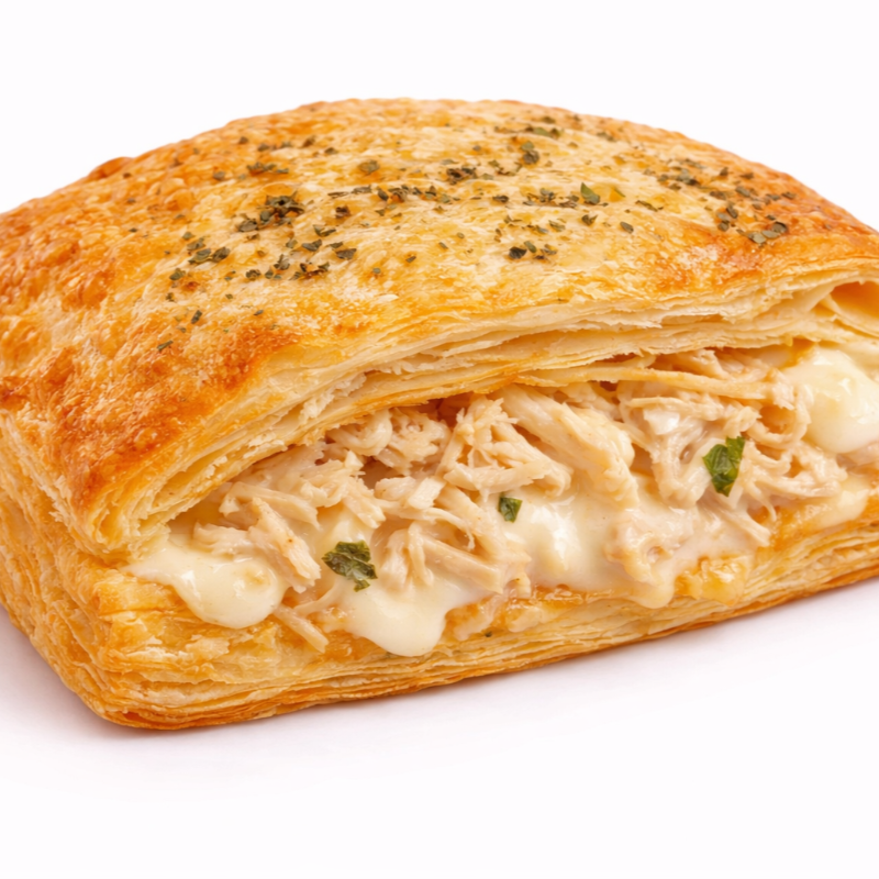 Delicioso Folhado de Frango com Requeijão