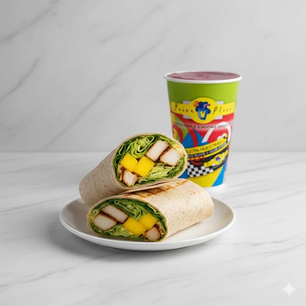 Combo Wrap Mango Chicken + Jugo Natural 🌯🥤