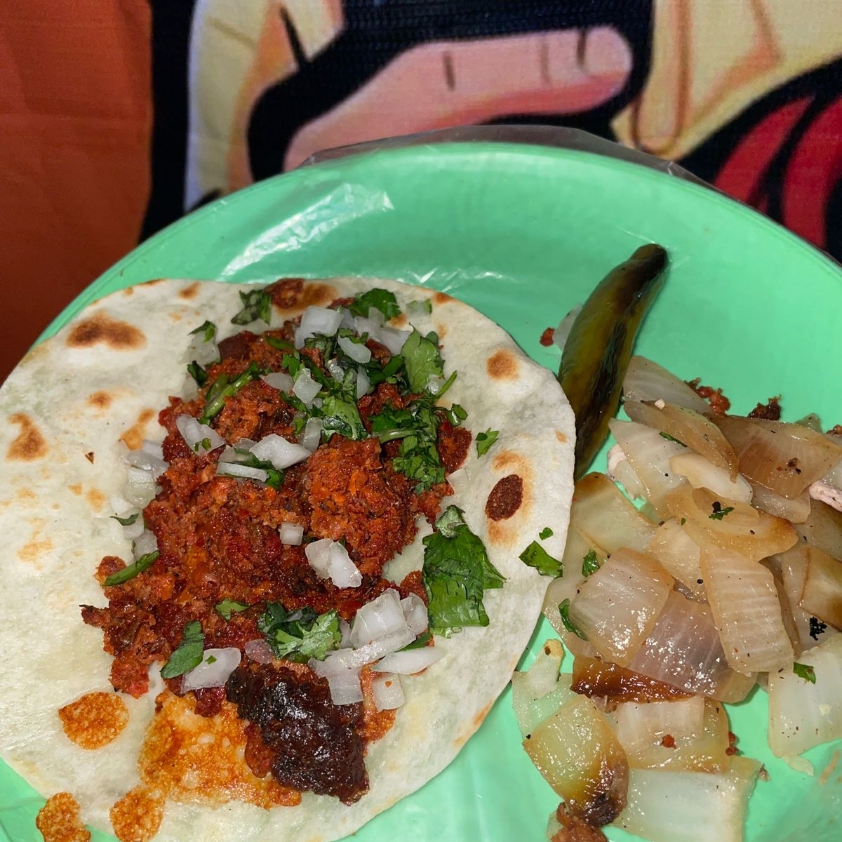 QUESADILLA DE CHORIZO ASADO