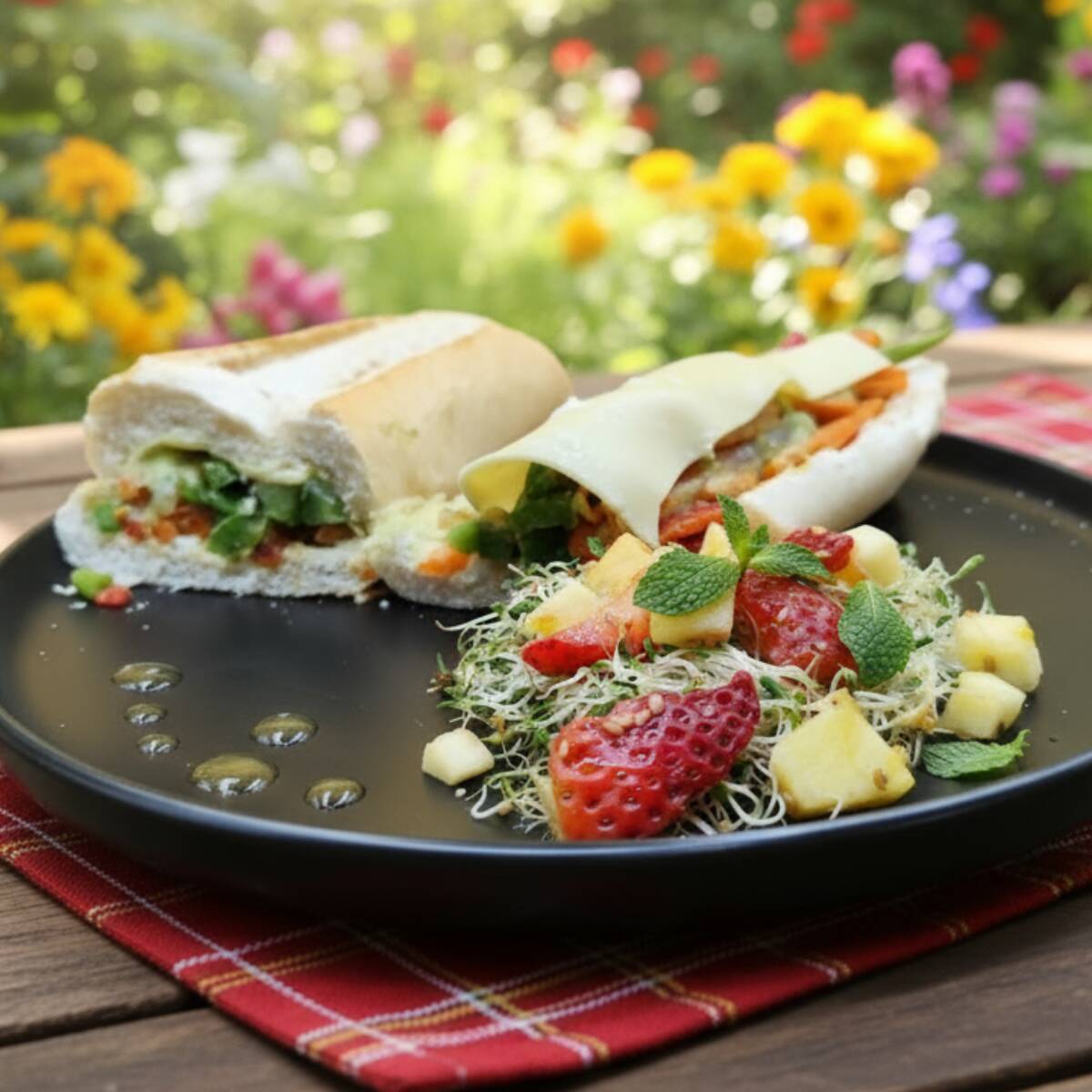 Omelette de Espinacas con Tocino