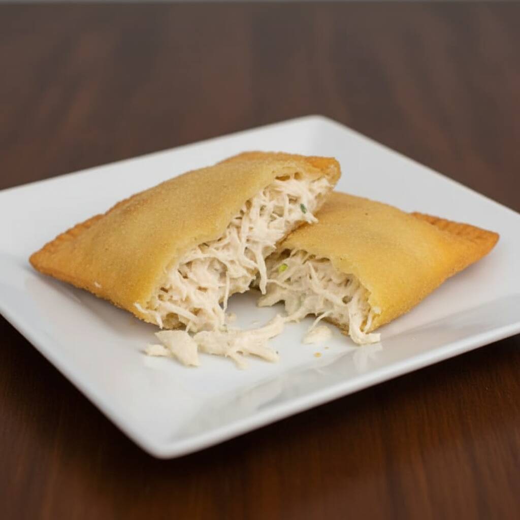 Frango desfiado com salsinha e creme cheese