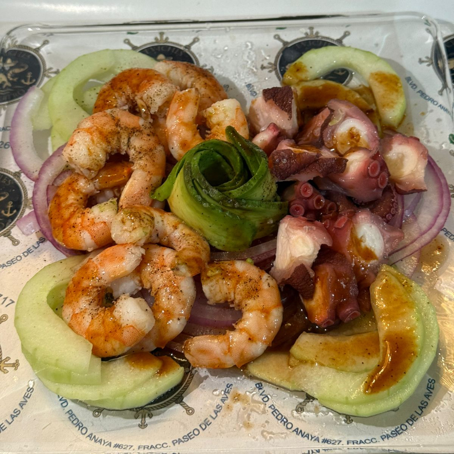 Camarón con Pulpo