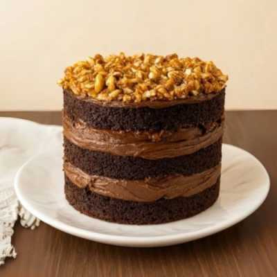 CHOCOLATE COM CROCANTE DE CASTANHA CARAMELIZADA SERVE APROX 15 PESSOAS