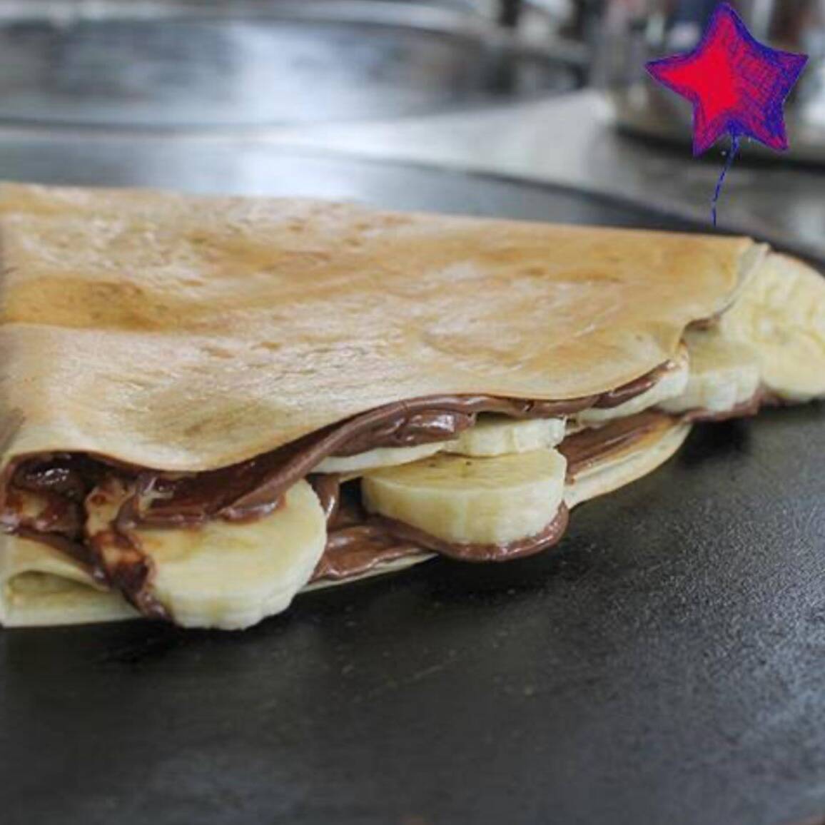 Crepa de Plátano con Uva