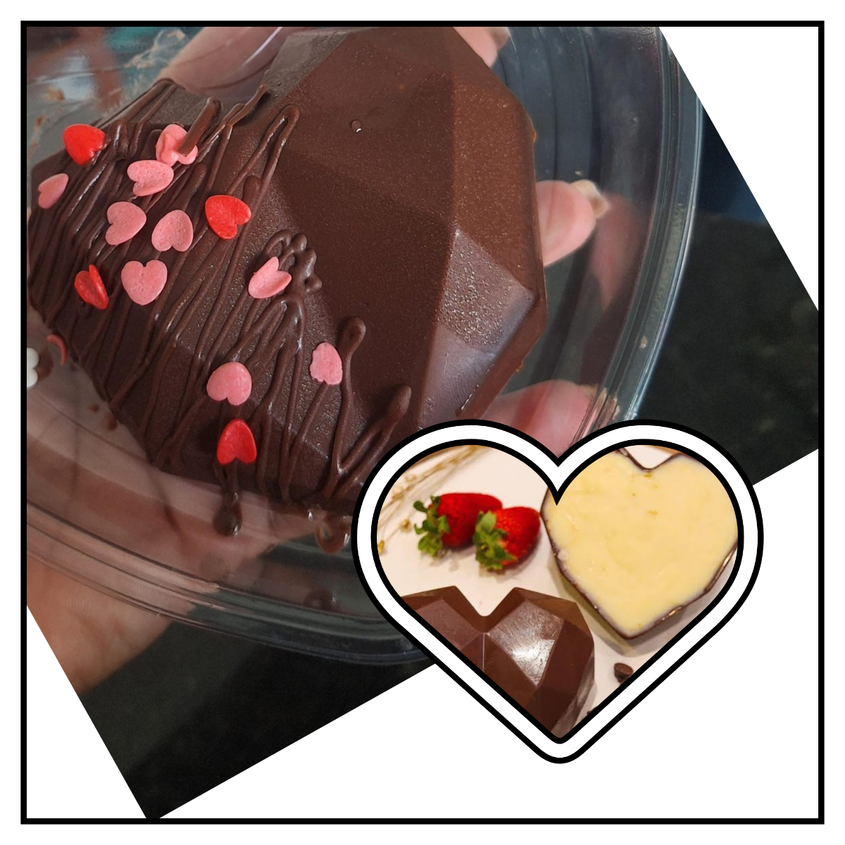 Coração Trufado de Ninho com Brigadeiro 💛🍫 Delicioso coração de chocolate recheado com um creme super cremoso de leite Ninho, combinado com brigadeiro gourmet bem chocolatudo. Uma explosão de sabor em cada colherada! Perfeito para presentear ou se apaixonar a cada pedaço. ✨ Feito com ingredientes selecionados ✨ Recheio cremoso e generoso ✨ Ideal para presentear ou compartilhar