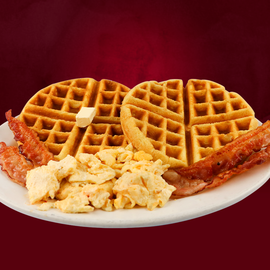 Waffle Americano (Huevos Revueltos) C