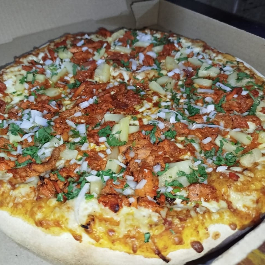 PIZZA GRANDE PASTORERA +PAN C/AJO