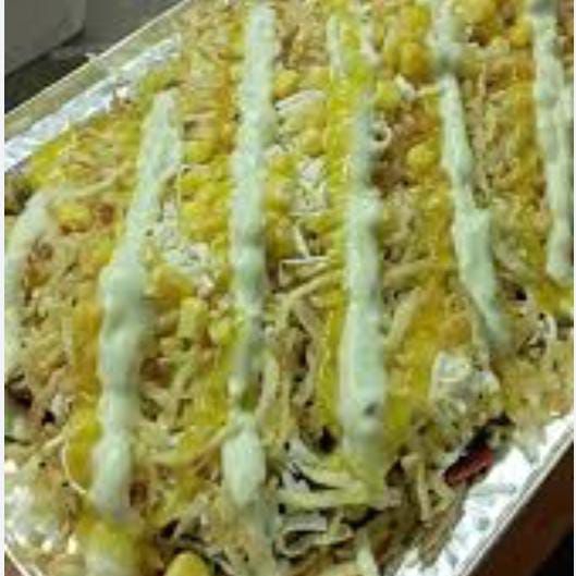 Salchipapa SUIZA GRATINADA