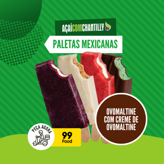 Deliciosa paleta mexicana de Ovomaltine recheada com creme de Ovomaltine !