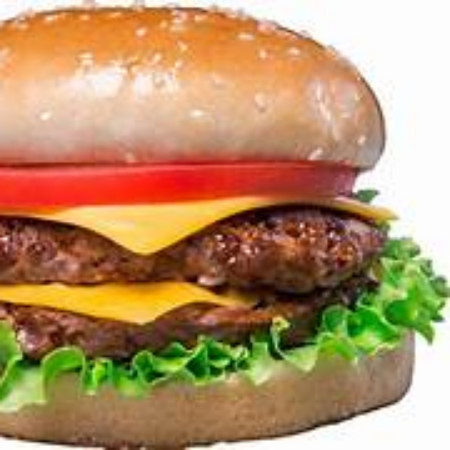 Hamburguesa Doble con papas