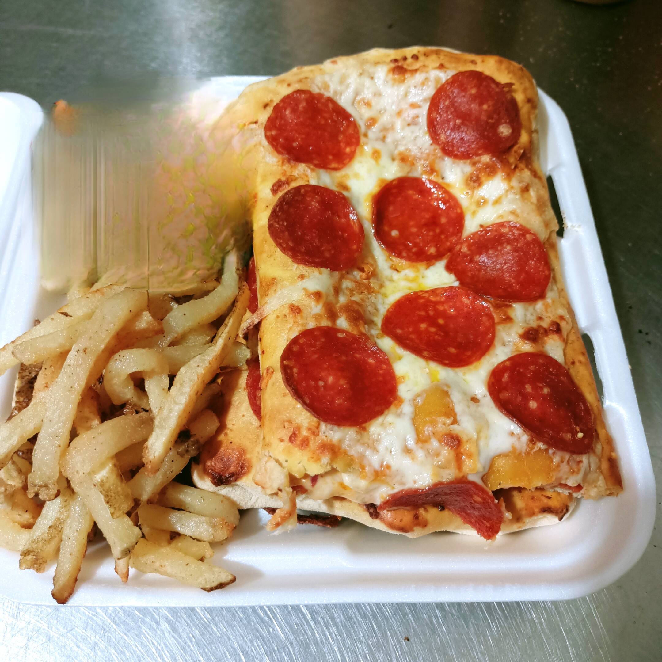 CHICKEN PEPPERONI BAKE+PAPAS