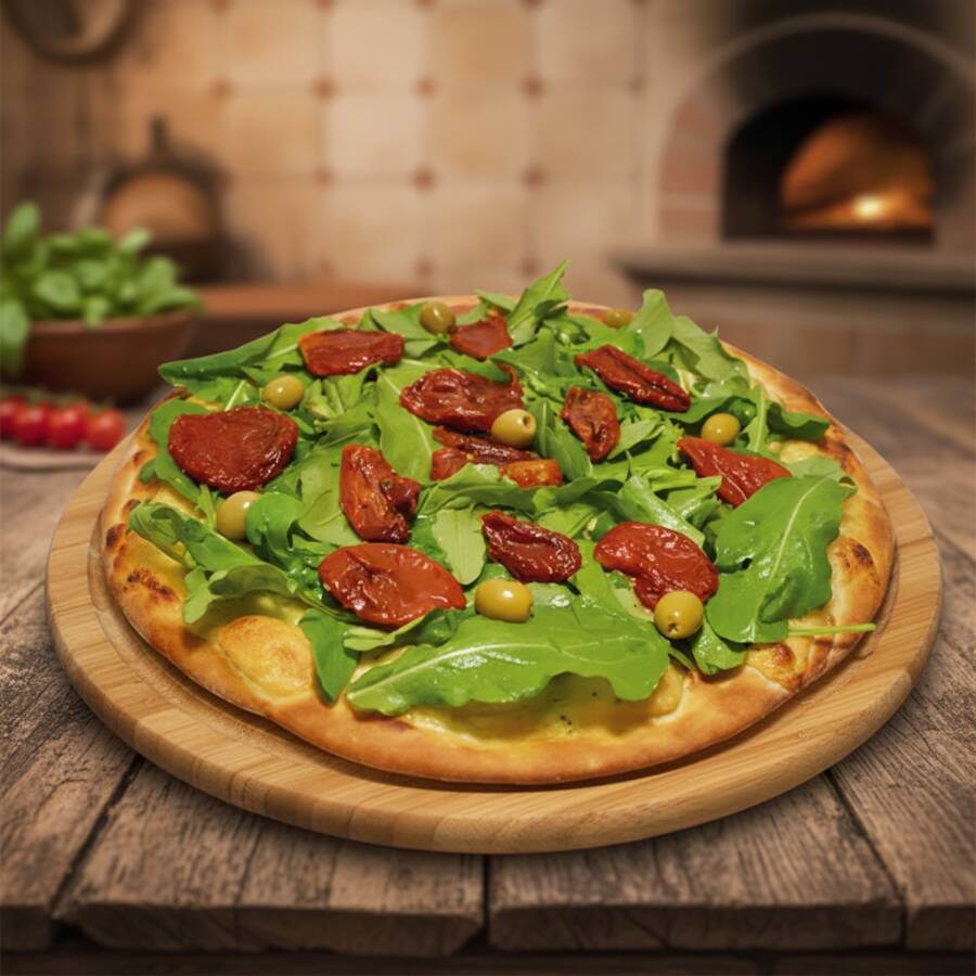 Mussarela, Rúcula E Tomate seco