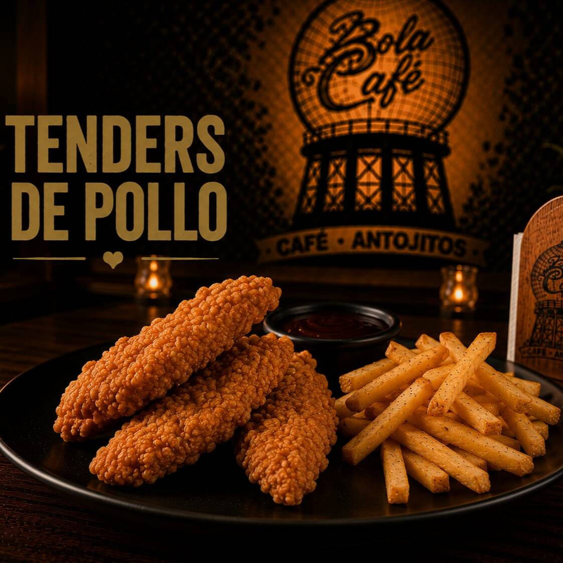 Tender De Pollo Bbq o Hot Buffalo