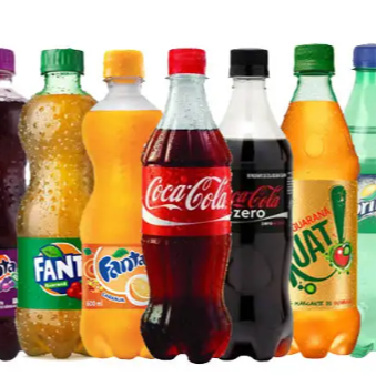 Coca-Cola, Coca-Cola Zero, Guaraná, Guaraná Zero, Fanta e Sprite