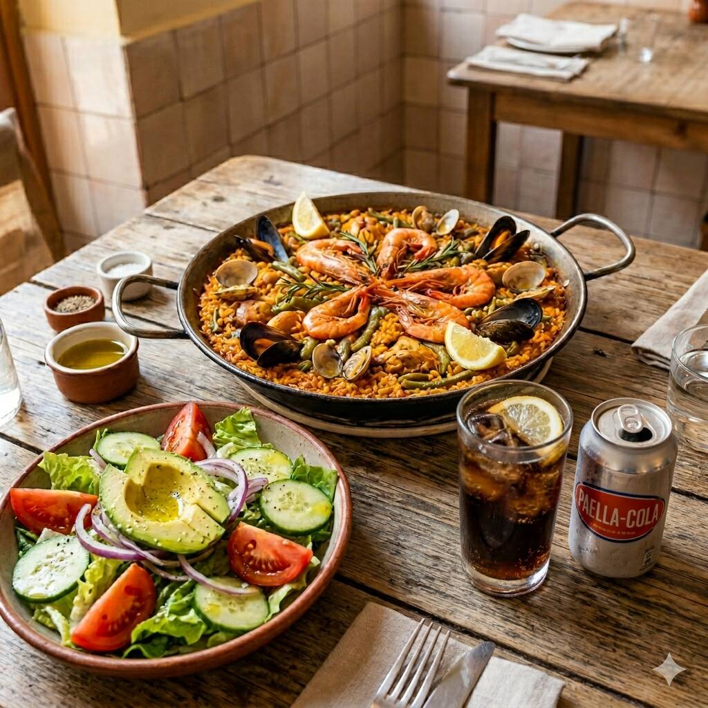 Combo Paella Individual + Bebida + Ensalada