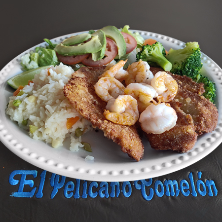 Filete de Pescado Tilapia con Camarones