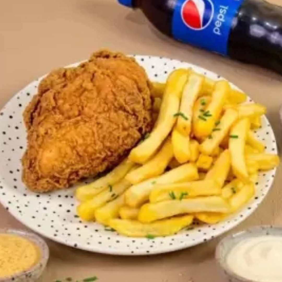 1 Salchibroaster Pecho +1 Salchibroaster Pierna+ 1