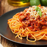 Espaguete com um delisioso molho a bolobhesa