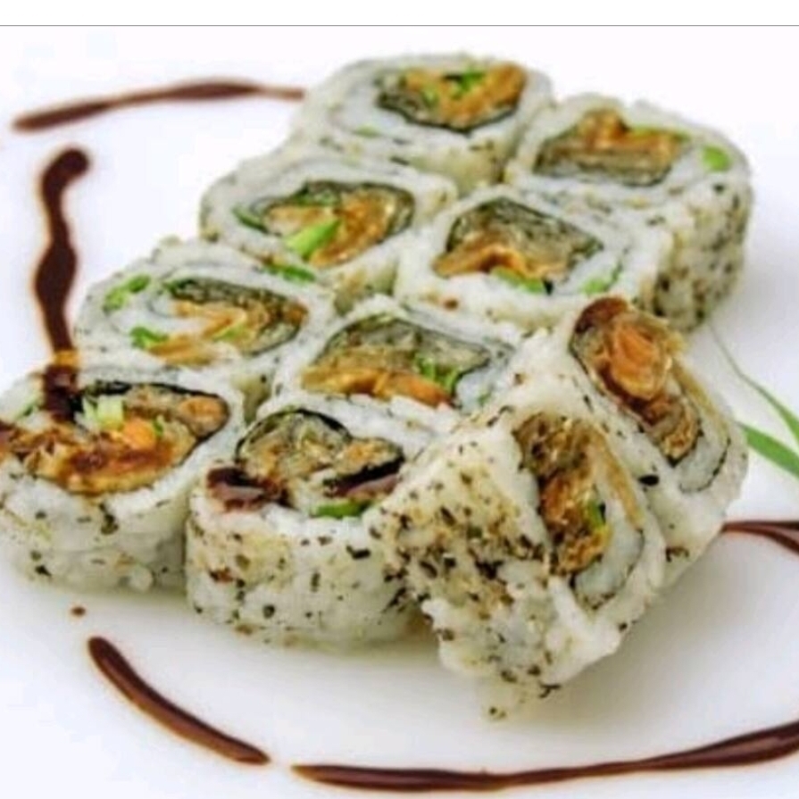 Pele de salmão frita