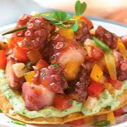 TOSTADA DE CEVICHE DE PULPO