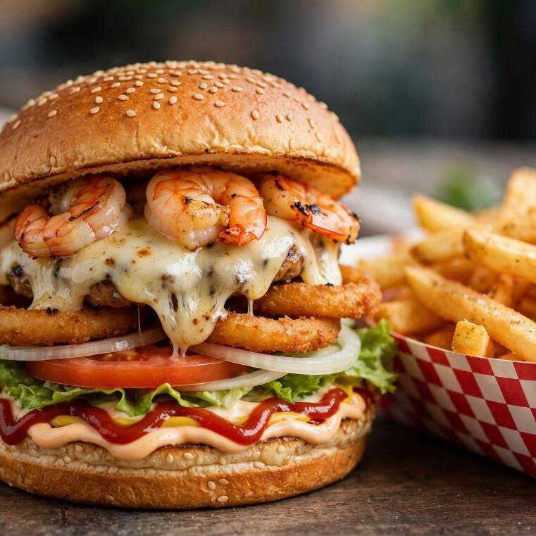 Hamburguesa de Camarón