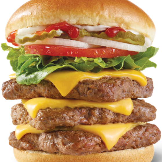 TRIPLE (CARNE TRIPLE, QUESO, JAMÓN)