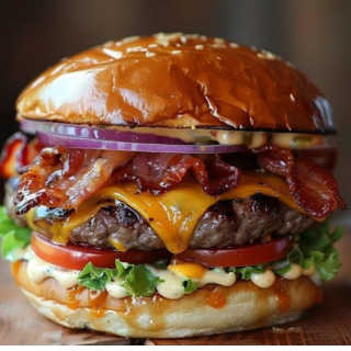 Hamburguesa clasica con papas
