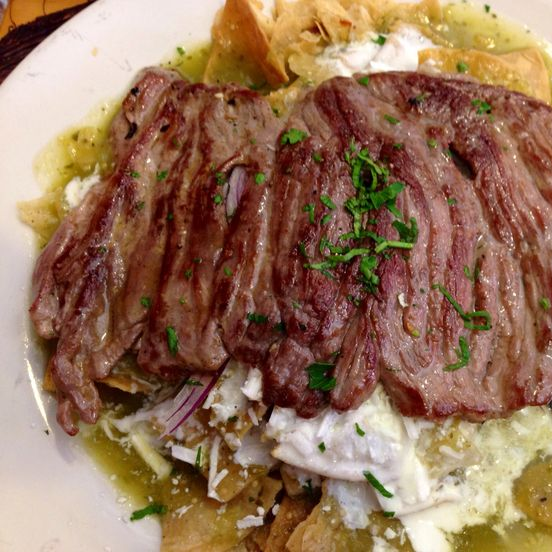 Enchiladas Verdes con Arrachera