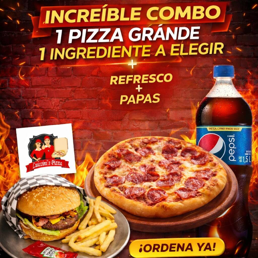 Combo Pizza&Hamburguesa