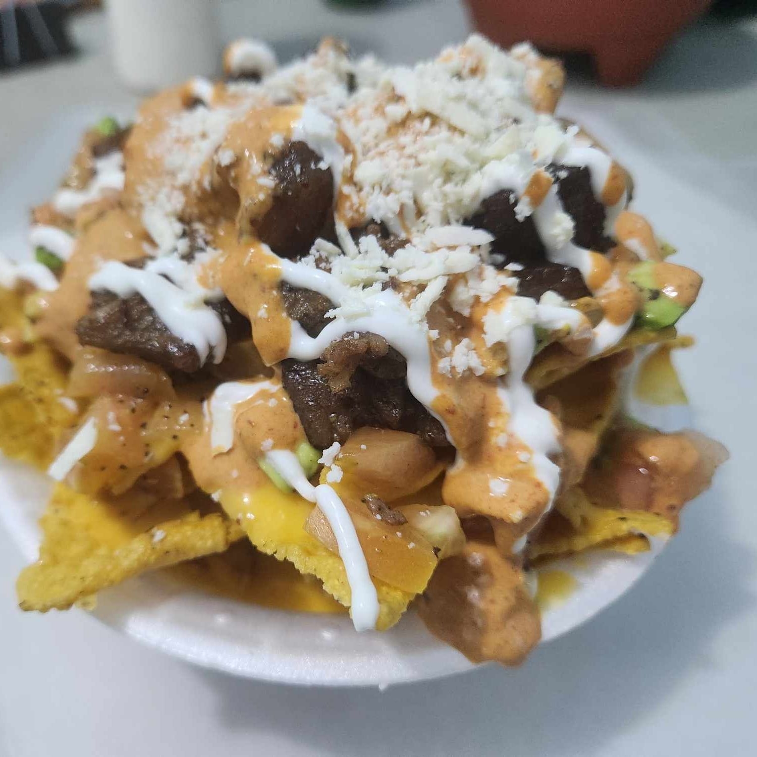 Nachos con Carne Chico