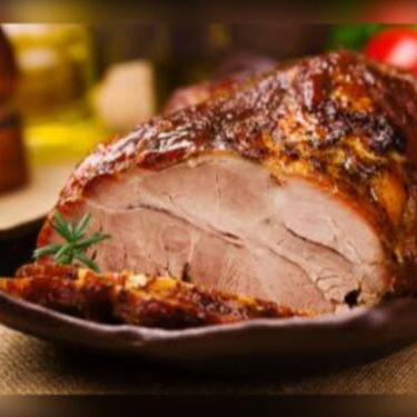 Pernil de Natal, Arroz a Grega, Maionese, Farofa