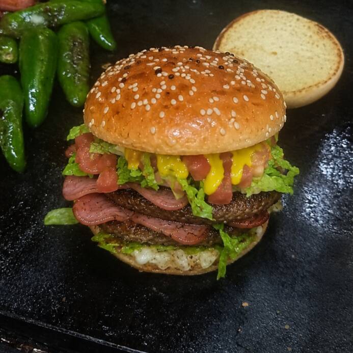 HAMBURGUESA TRIPLE 🍔🎉